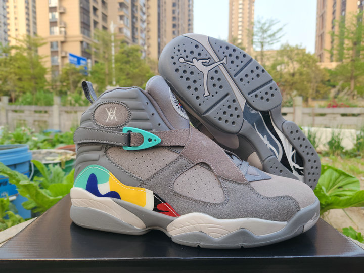 NIKE Air Jordan 8 Retro White Aqua 2019